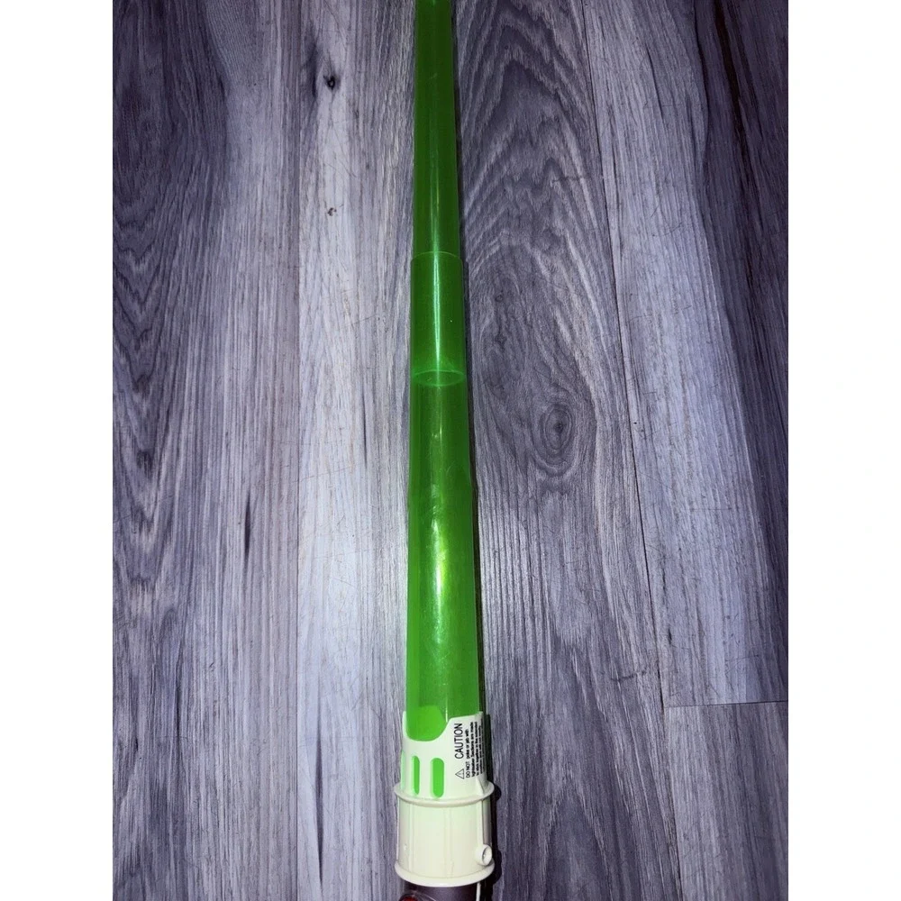 Star Wars Double Bladed Light Saber 2009 Green Blue WORKS LFL Hasbro Sounds/Ligh